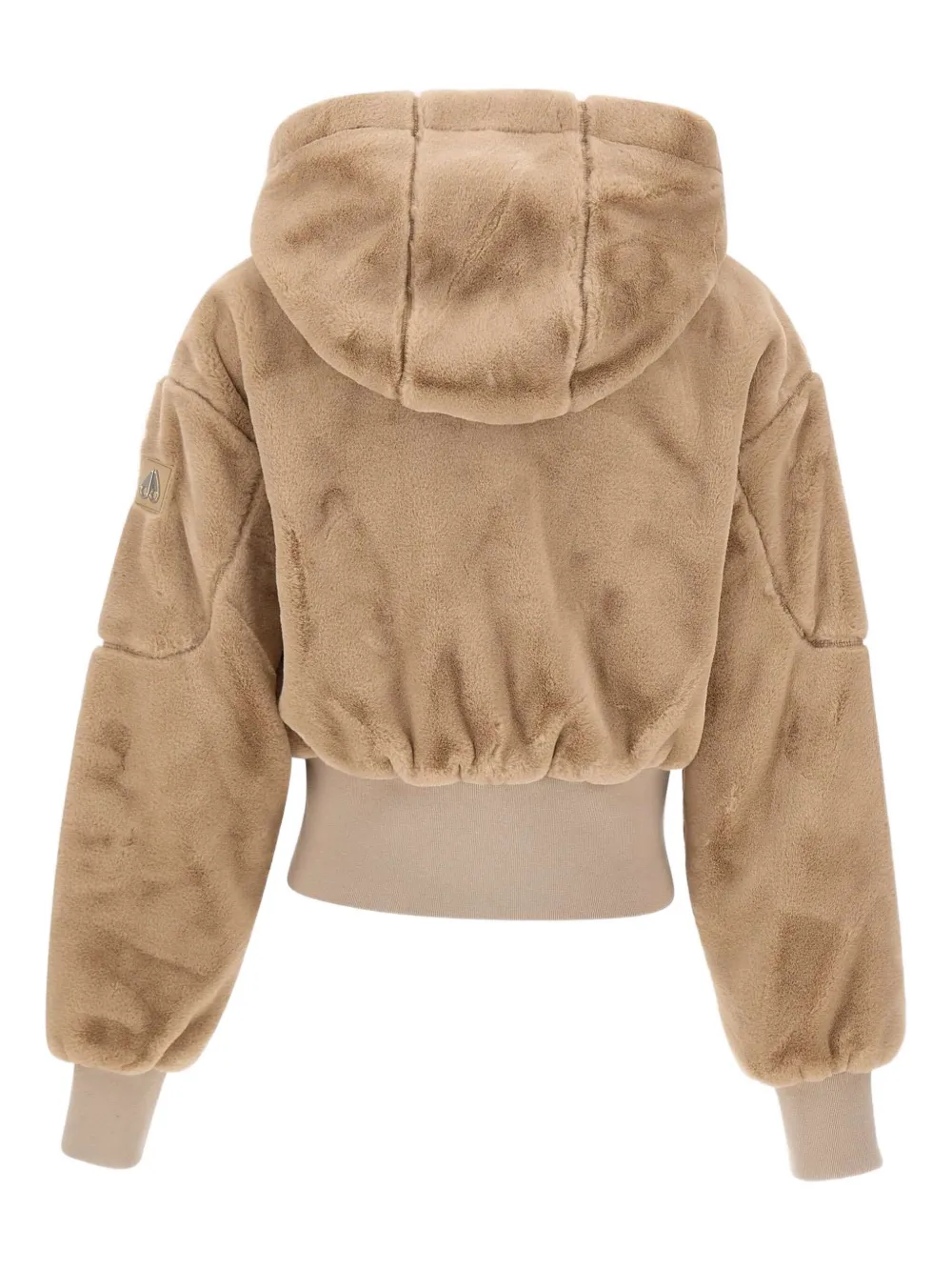 Moose Knuckles Hooded Faux-fur Jacket In Neutral