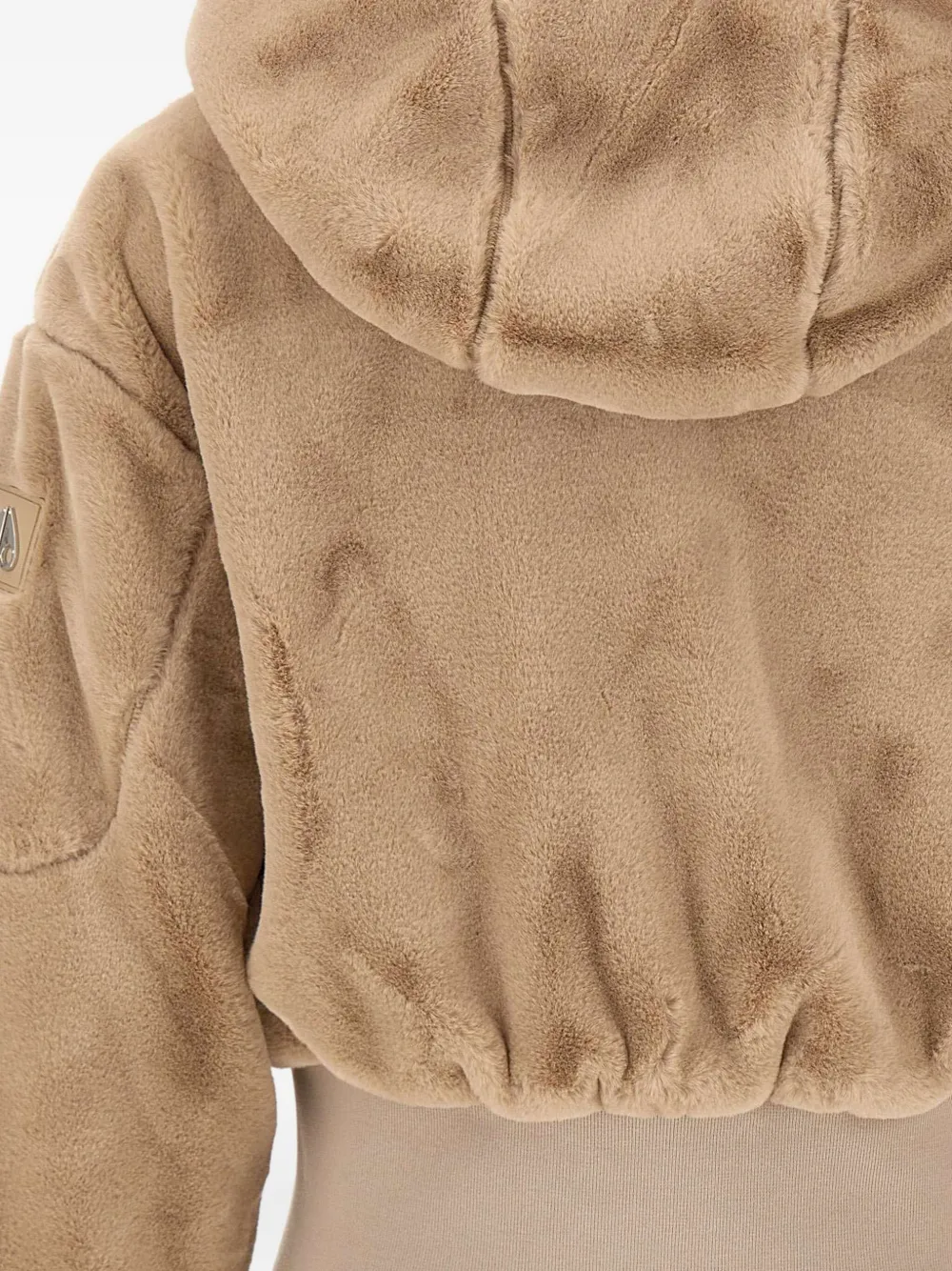 Moose Knuckles Hooded Faux-fur Jacket In Neutral
