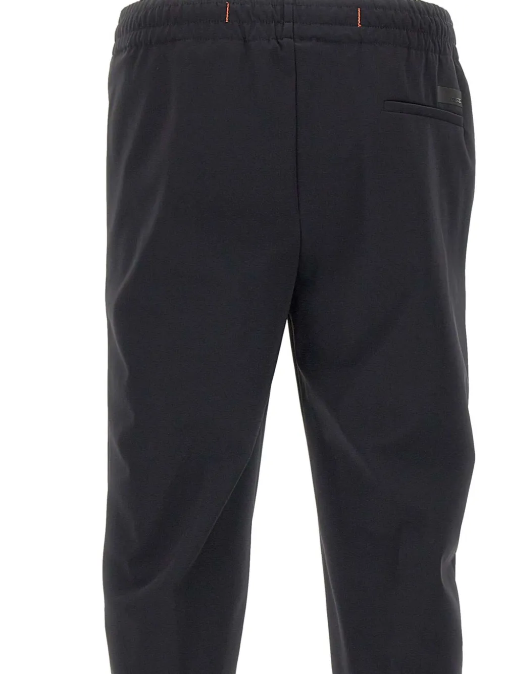 Rrd Elasticated-waist Cuffed Track Pants In Black