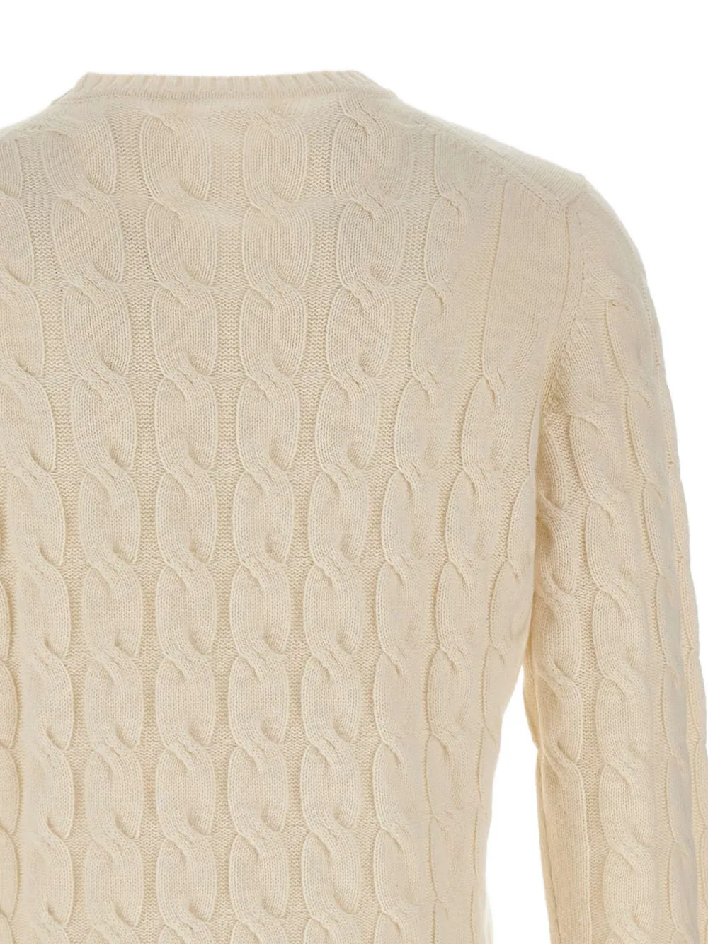Kangra Kabelgebreide trui Beige