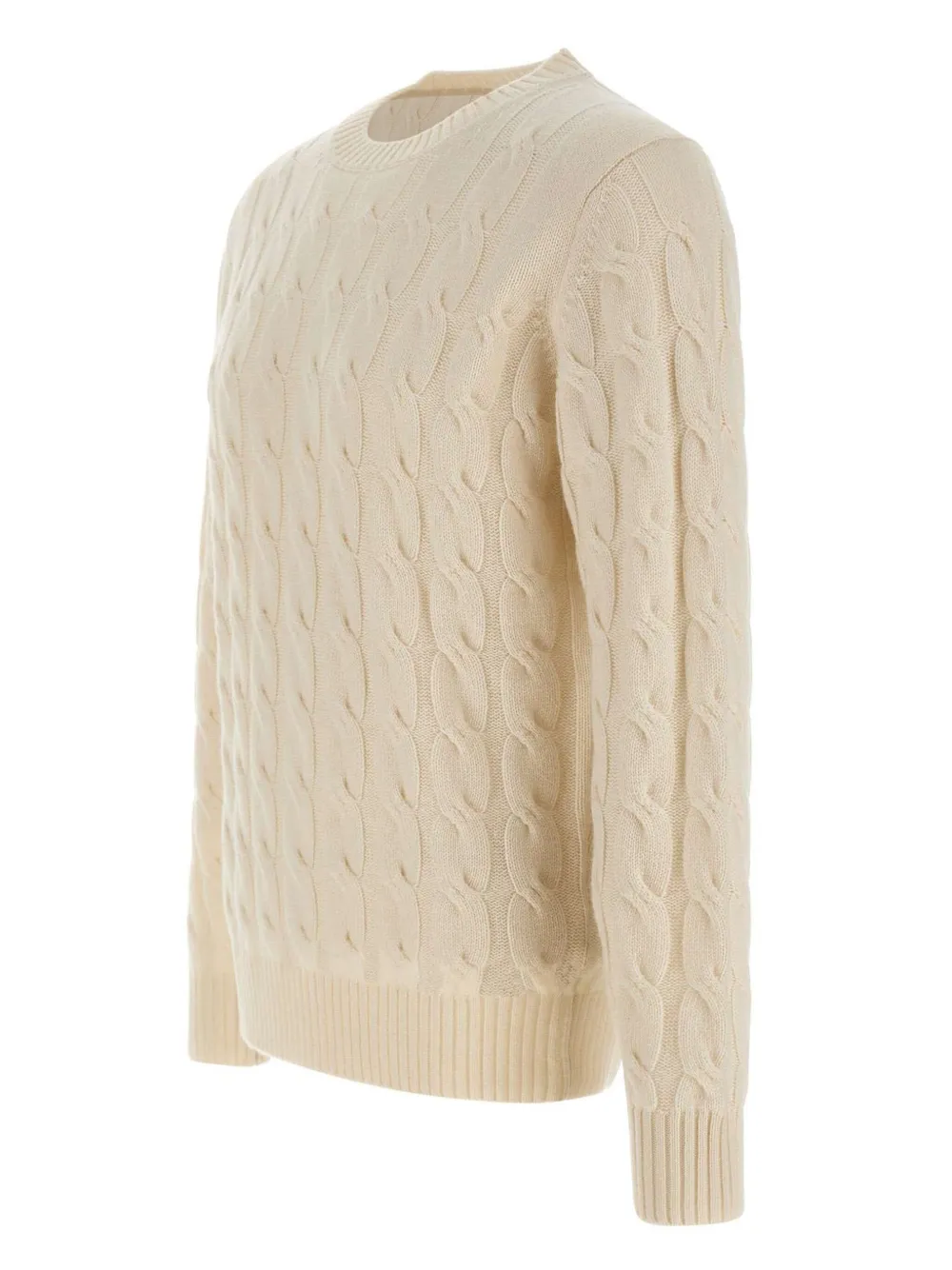 Kangra Kabelgebreide trui Beige