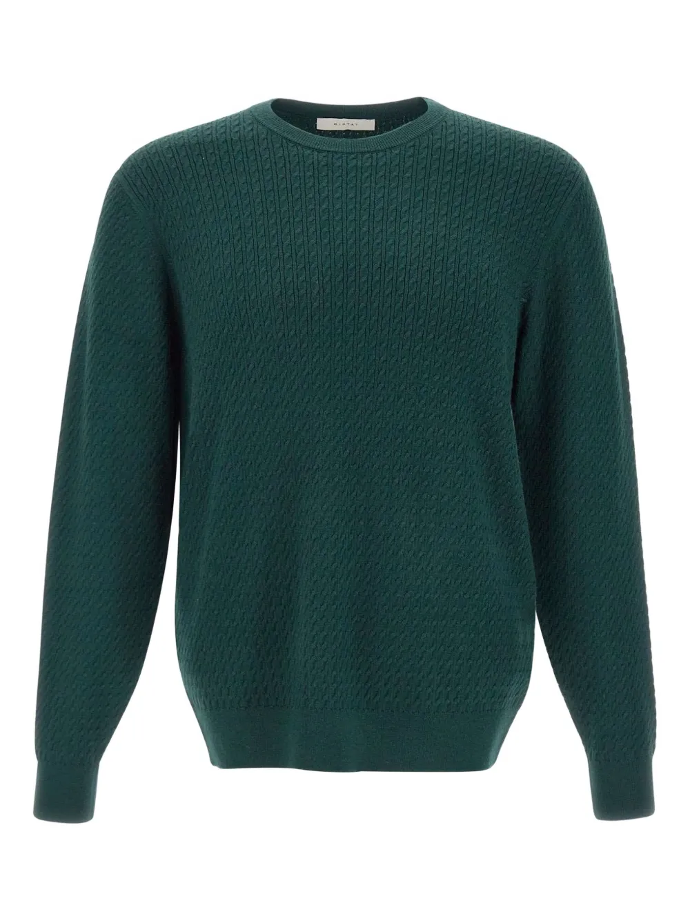 DIKTAT cable-knit crew-neck sweater | Green | Image 1