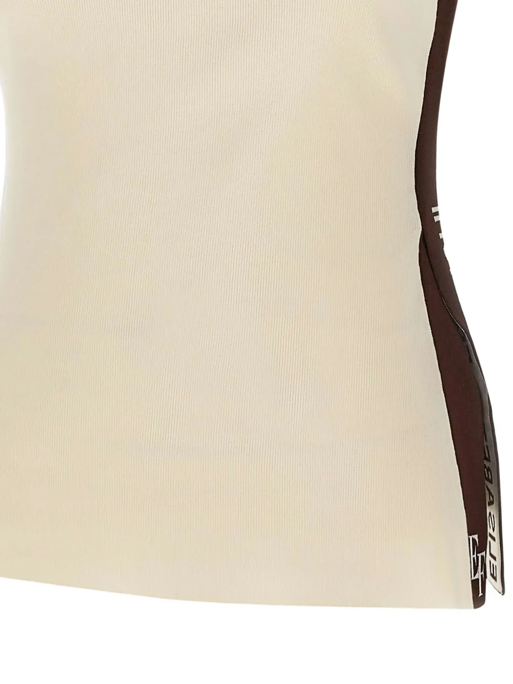 Elisabetta Franchi Logo-detail Tank Top In Neutral