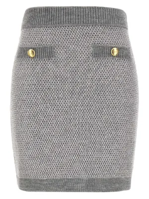 FENDI ロゴ パターン ニットスカート | ニュートラル | FARFETCH JP
