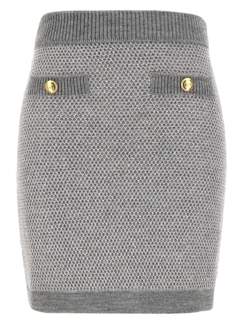 Elisabetta Franchi ribbed-waistband skirt
