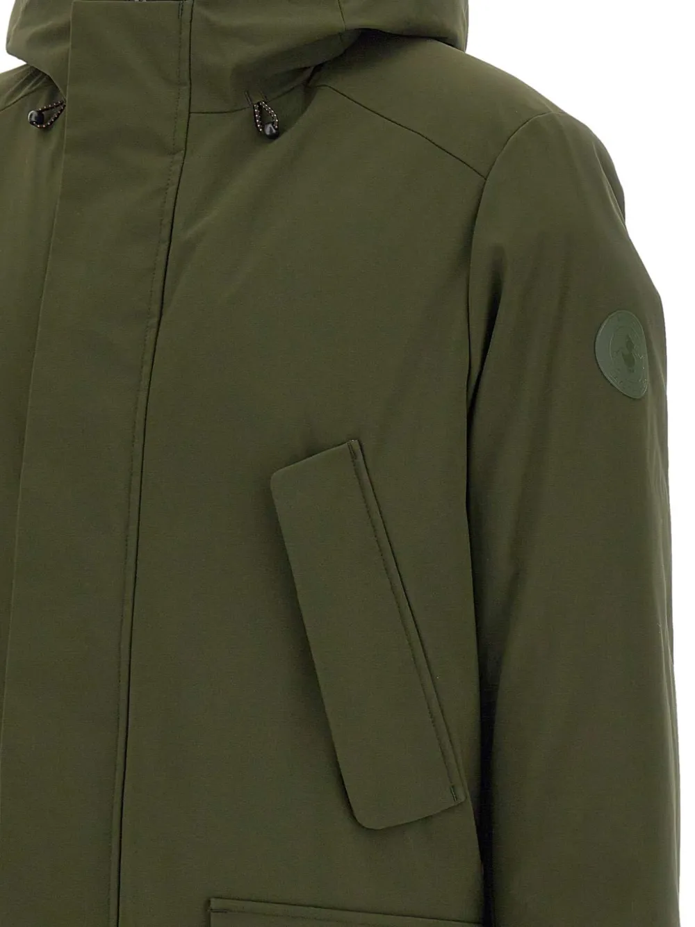 Save The Duck Hooded Padded Parka In Green