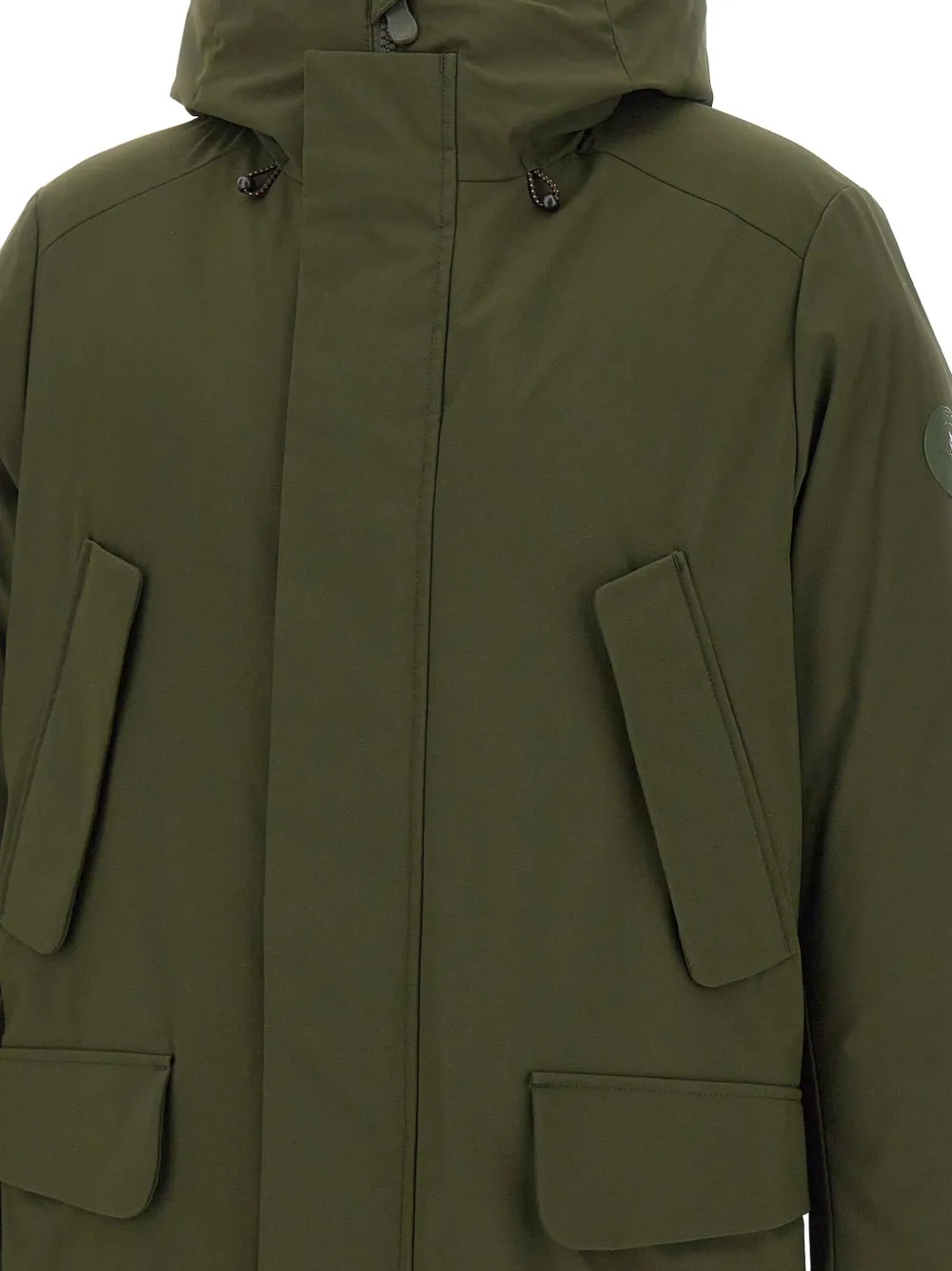 Save The Duck Hooded Padded Parka In Green