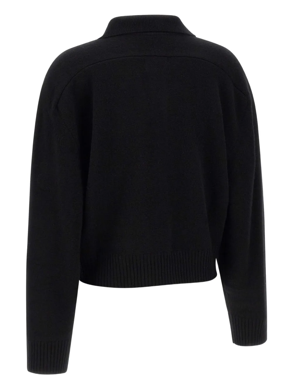 Loulou De Saison Polo-neck Cashmere Sweater In Black