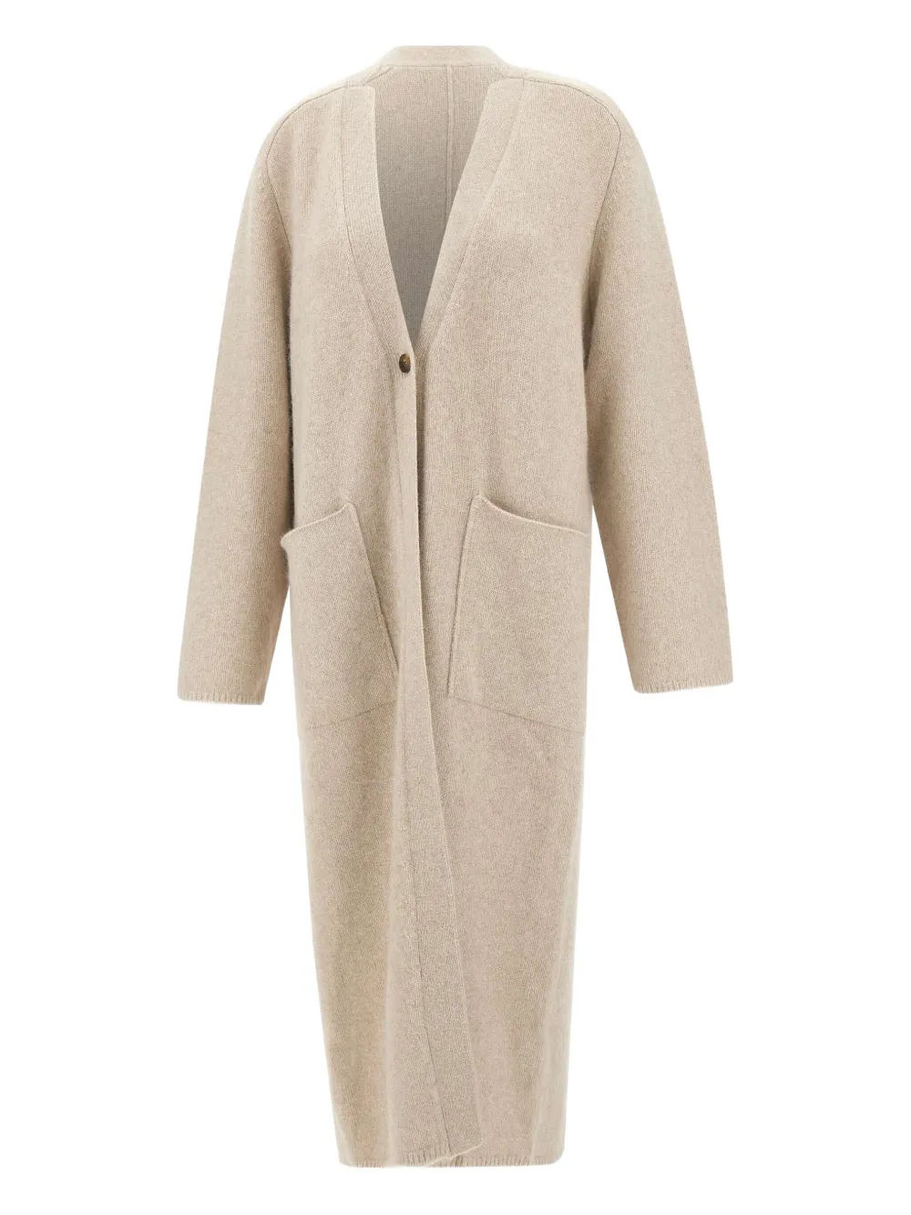 LouLou de Saison patch-pocket V-neck cardigan | Neutrals | Image 1