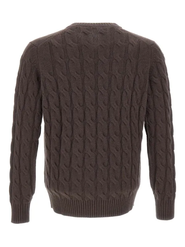 Sweater Maglieria Kangra Kangra Cable-knit Sweater Marrone FARFETCH IT