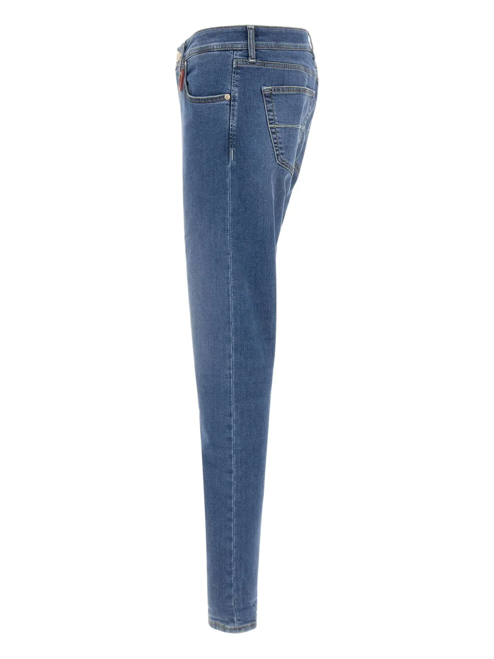 Sartoria Tramarossa logo-patch denim jeans - Blauw