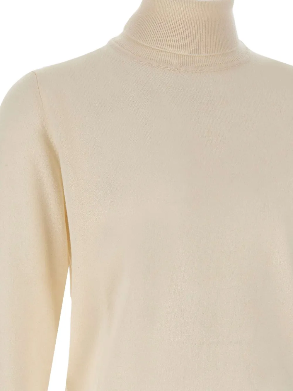 Kangra Cashmere Roll-neck Ribbed-edge Sweater In Neutral