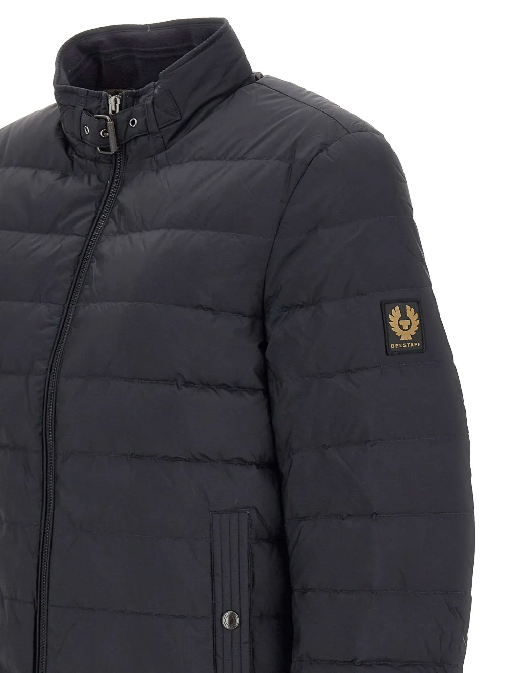 Belstaff Quilted Zip-front Jacket In Blue