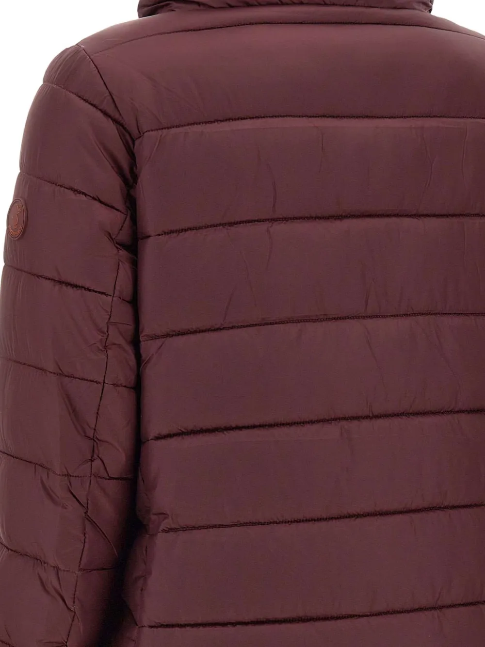 Save The Duck Gewatteerde jas met hoge kraag Rood