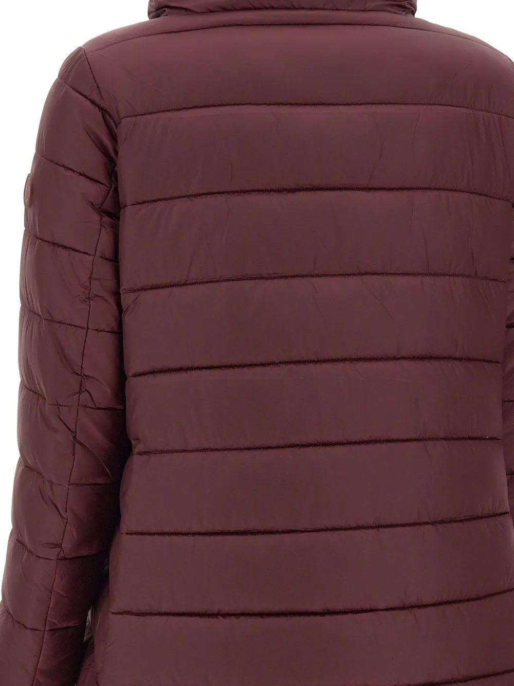 Save The Duck Gewatteerde jas met hoge kraag Rood