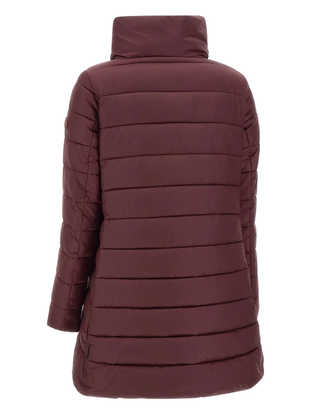 Save The Duck Gewatteerde jas met hoge kraag Rood