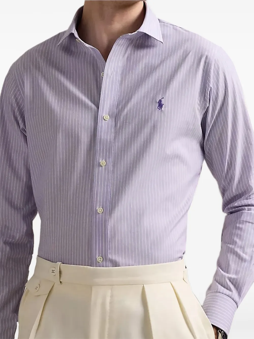 Polo Ralph Lauren Gestreept overhemd Paars