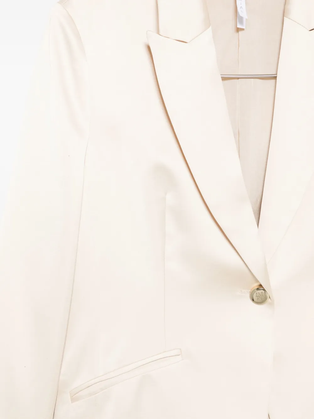 Imperial Peak-lapel Single-breasted Blazer In Neutral