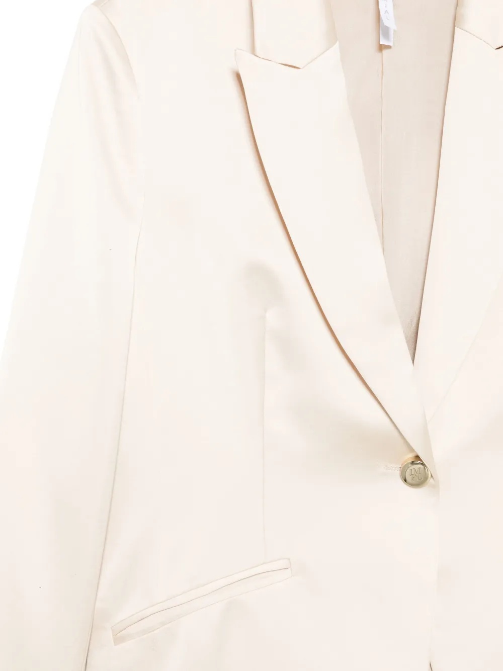 Imperial Peak-lapel Single-breasted Blazer - White 