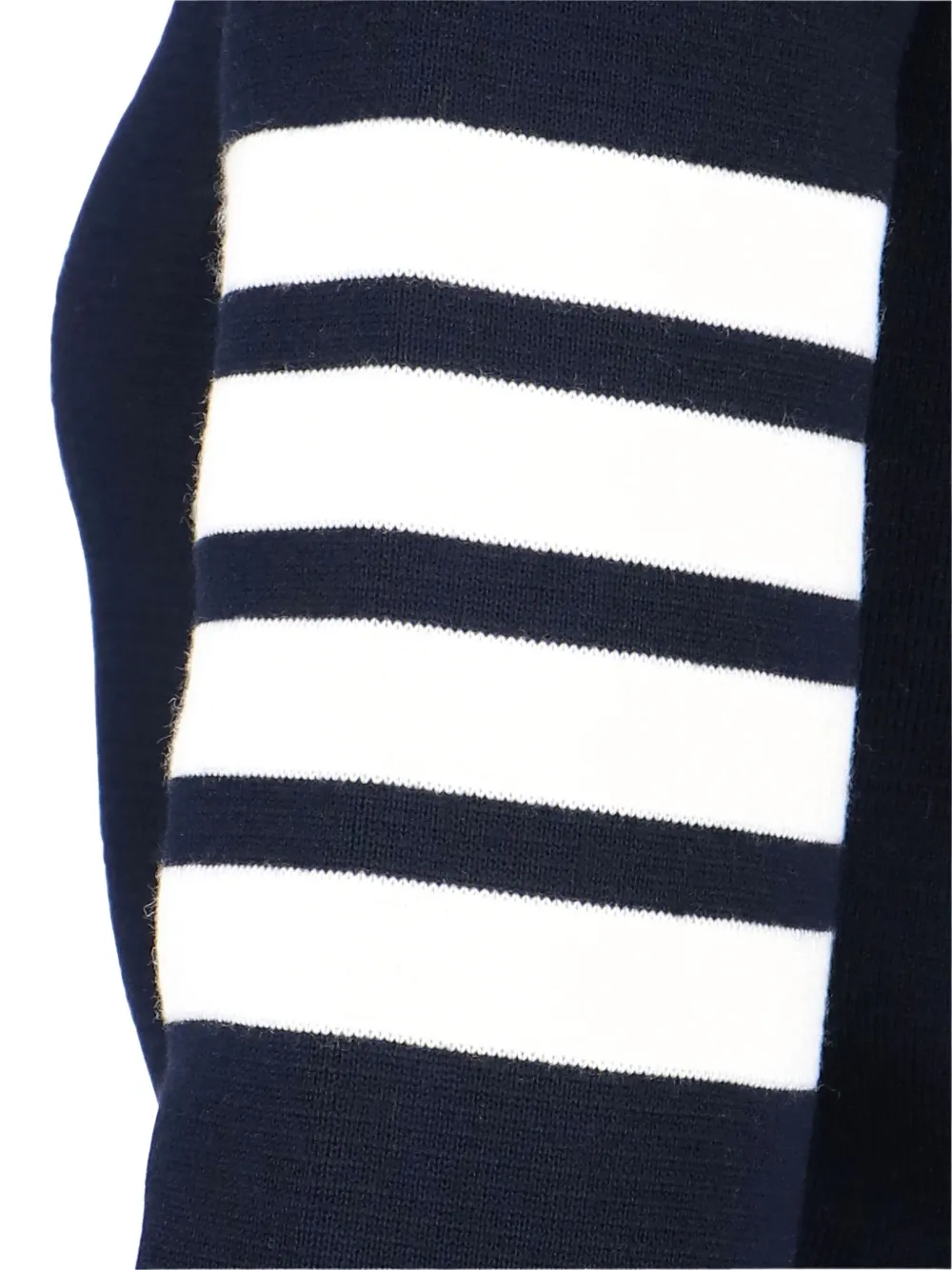 Thom Browne Four-bar Ribbed Sweater In Blue