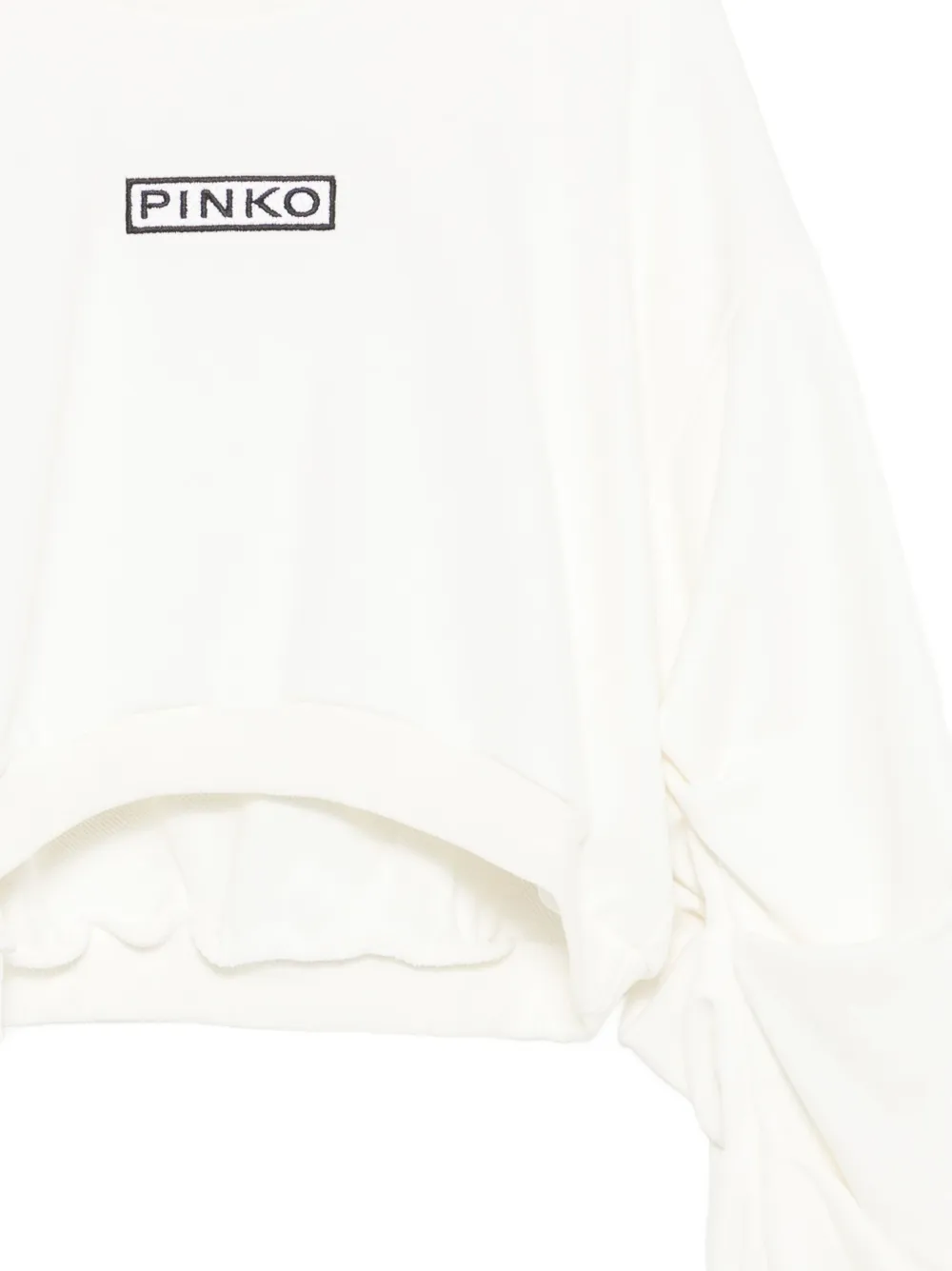 Pinko Kids Sweater met geborduurd logo Wit