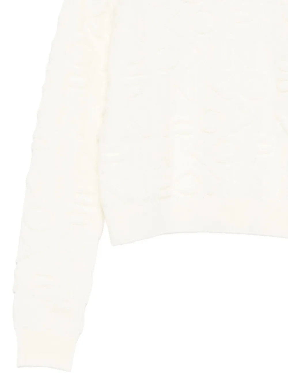 Pinko Kids Trui met ronde hals en textuur Wit