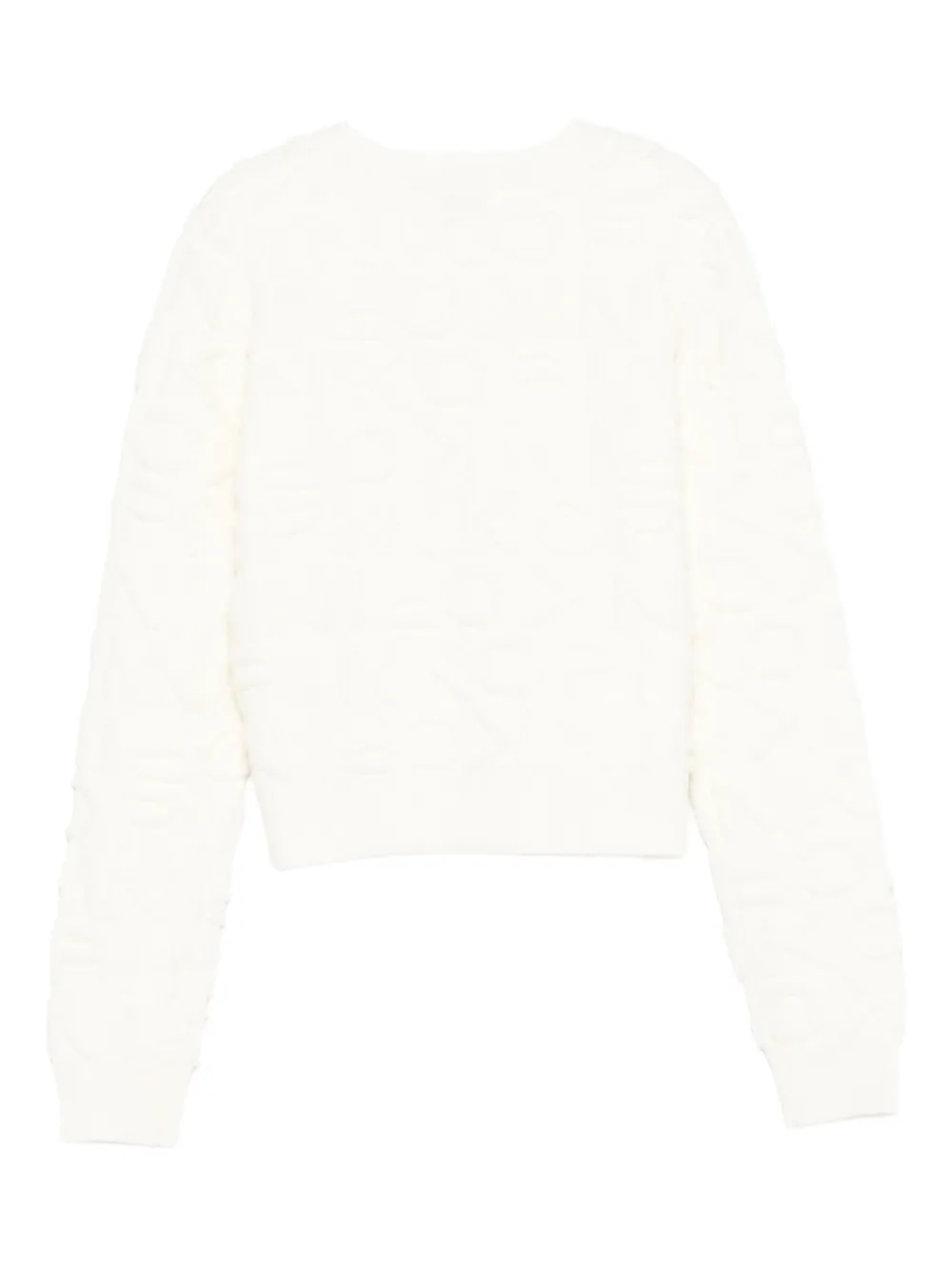 Pinko Kids Trui met ronde hals en textuur Wit