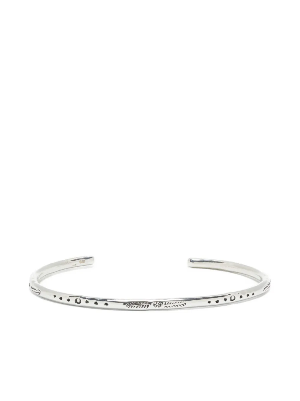 OBSIDIAN pulsera grabada | plateado | Image 1
