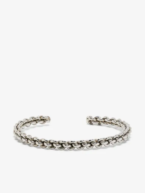 OBSIDIAN brazalete con diseño trenzado