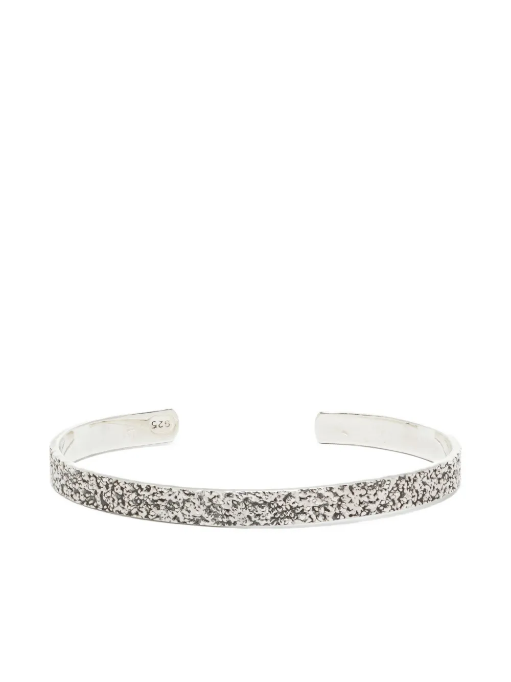 OBSIDIAN brazalete texturizado | plateado | Image 1
