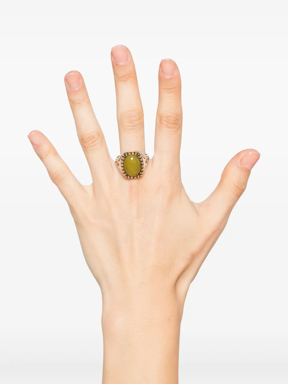 OBSIDIAN anillo con cabacón de ágata | Hombre | Image 2