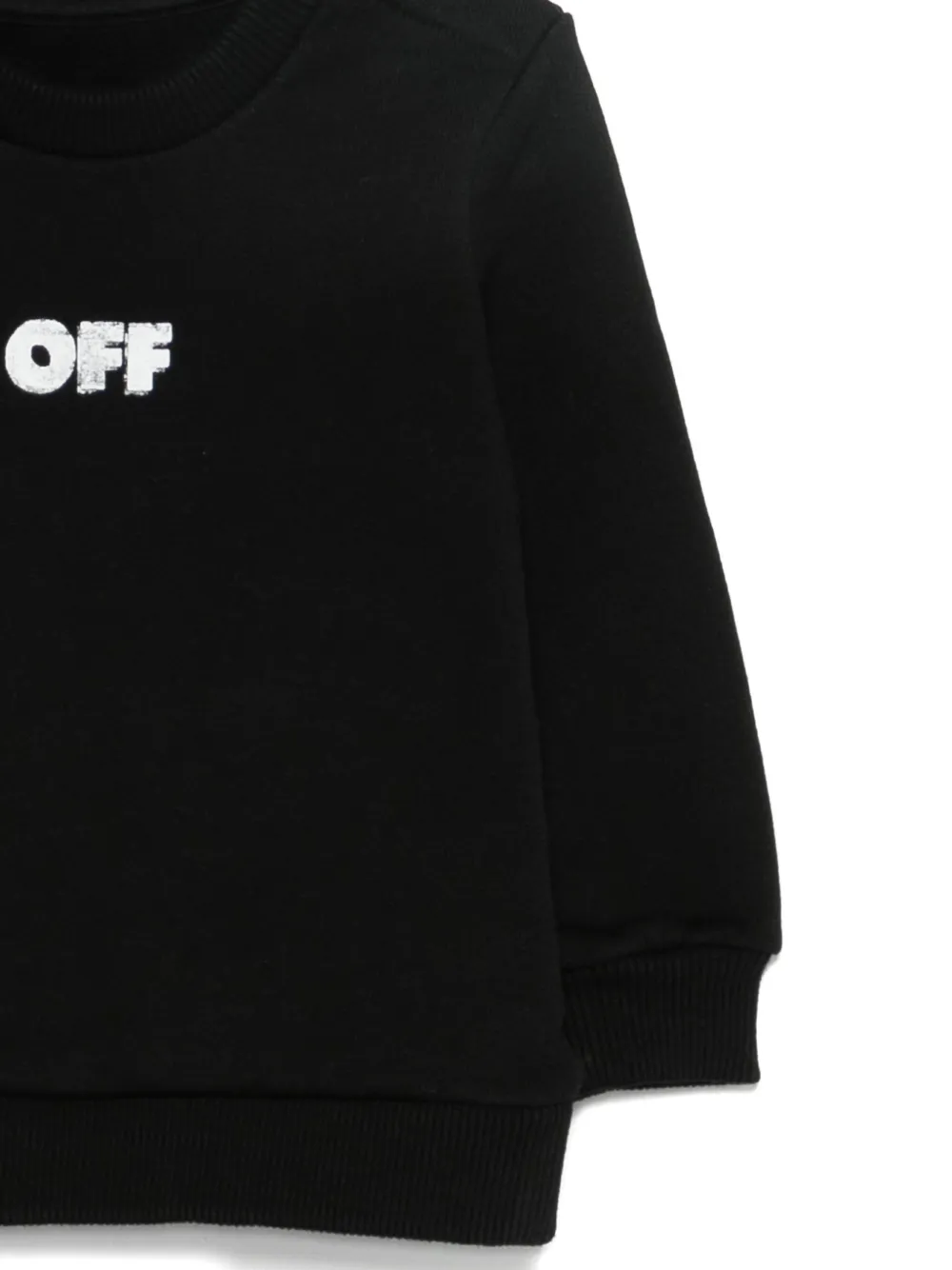 Off-White Kids Sweater met print Zwart
