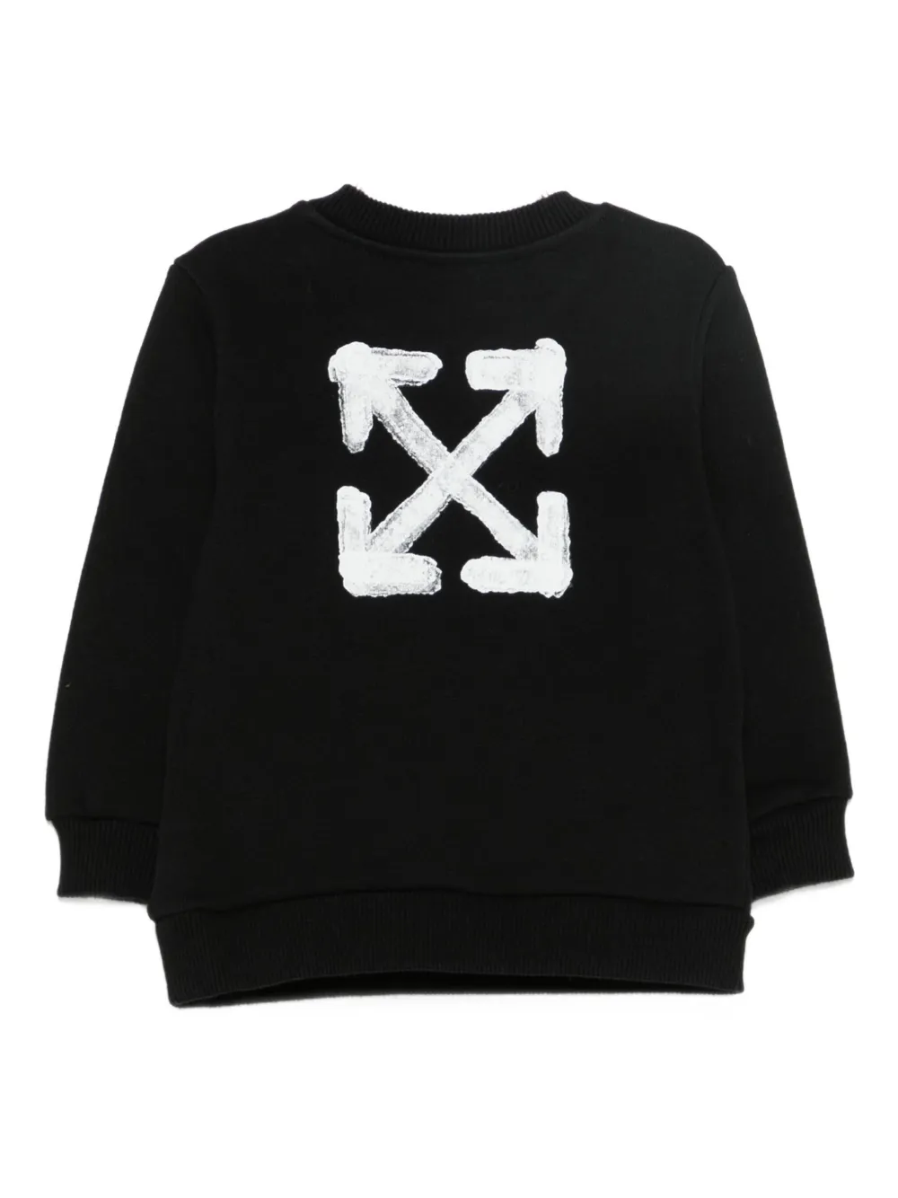 Off-White Kids Sweater met print Zwart