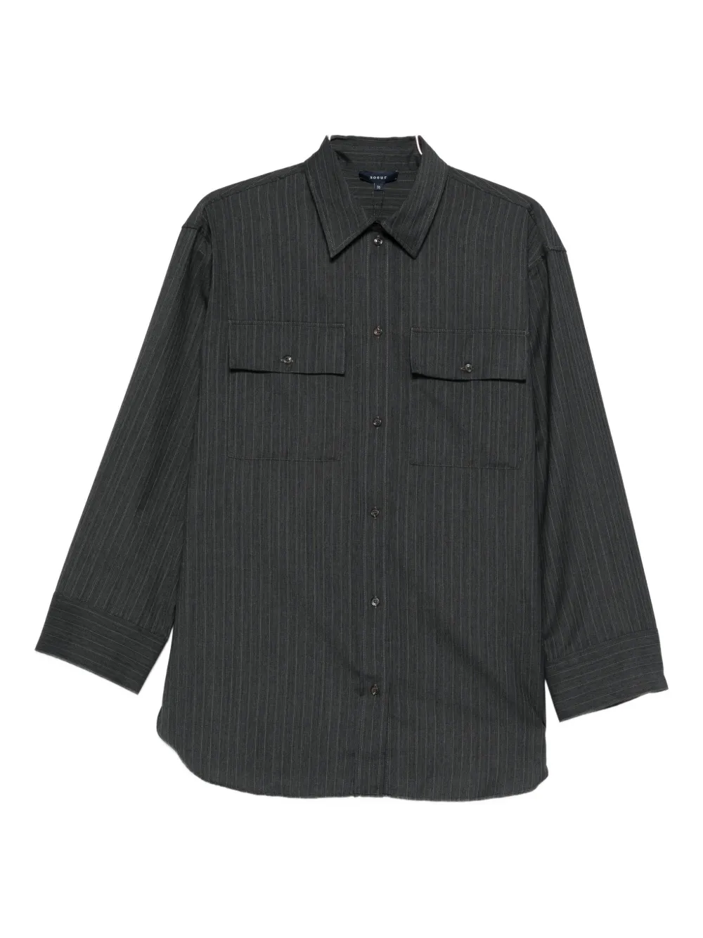 Soeur Pinstripe Shirt In Black