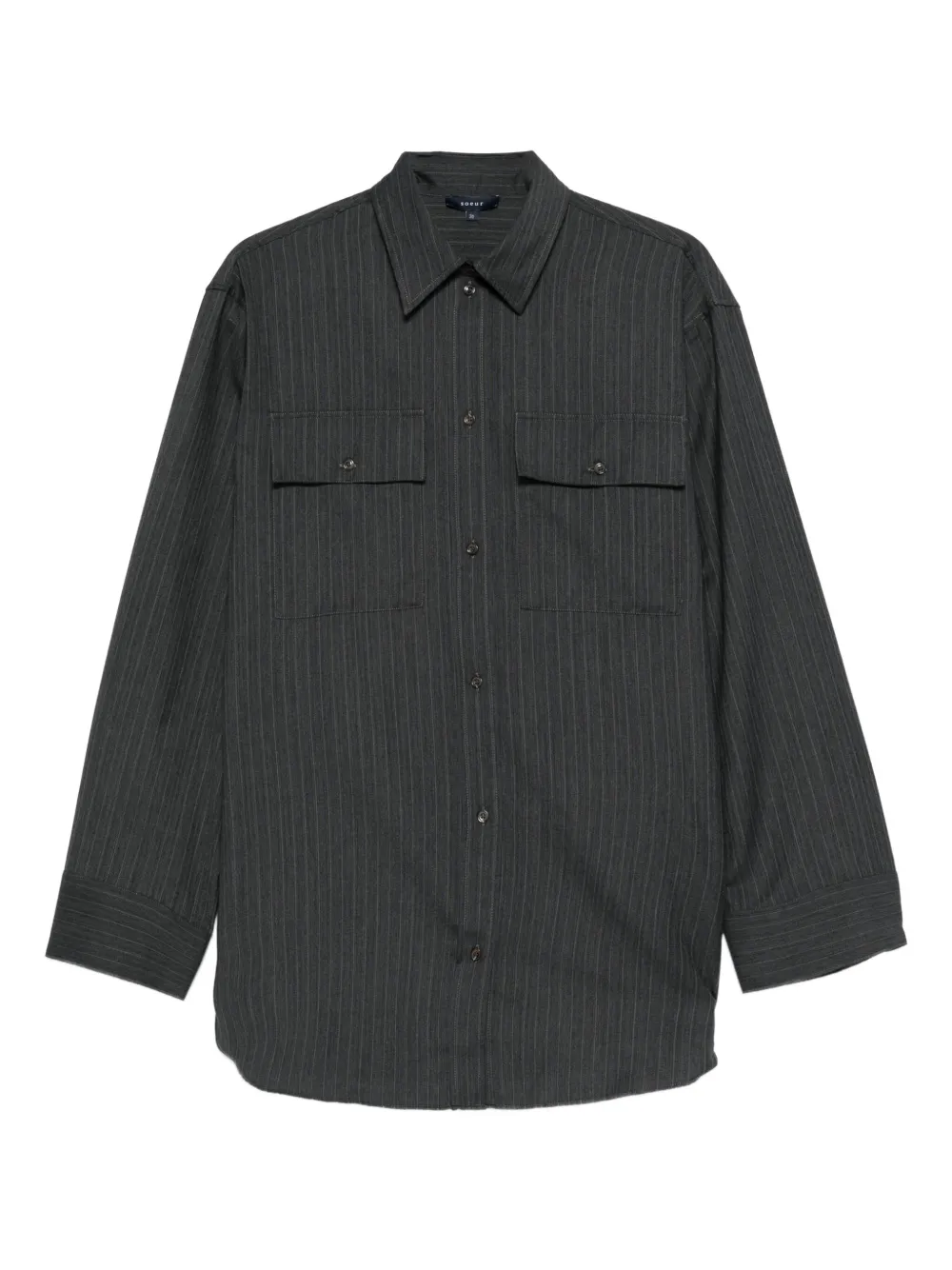 Soeur pinstripe shirt | Black | Image 1