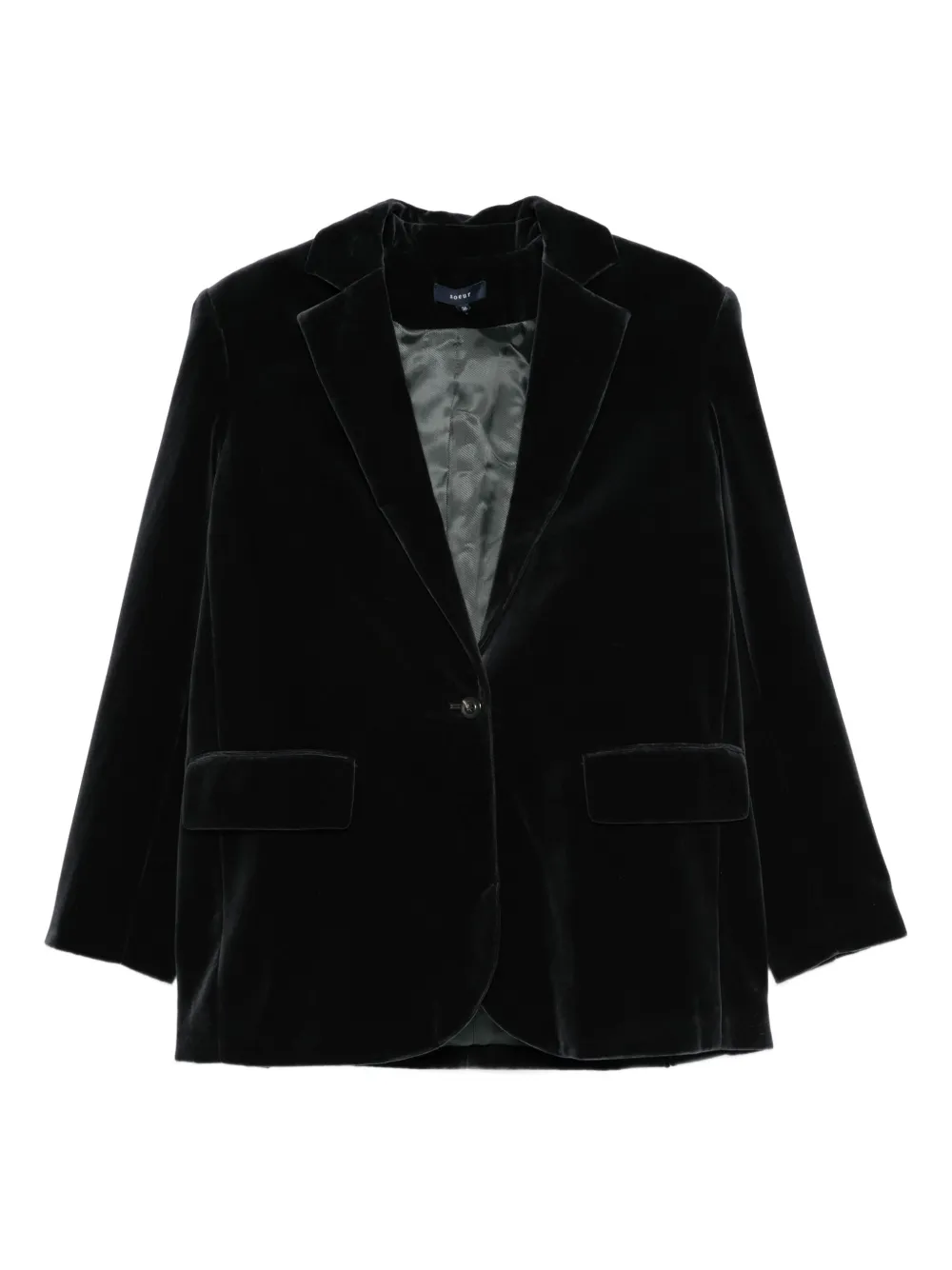 Soeur velvet blazer | Black | Image 1