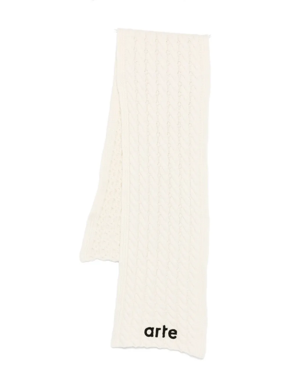 Arte Antwerp cable-knit scarf - Toni neutri