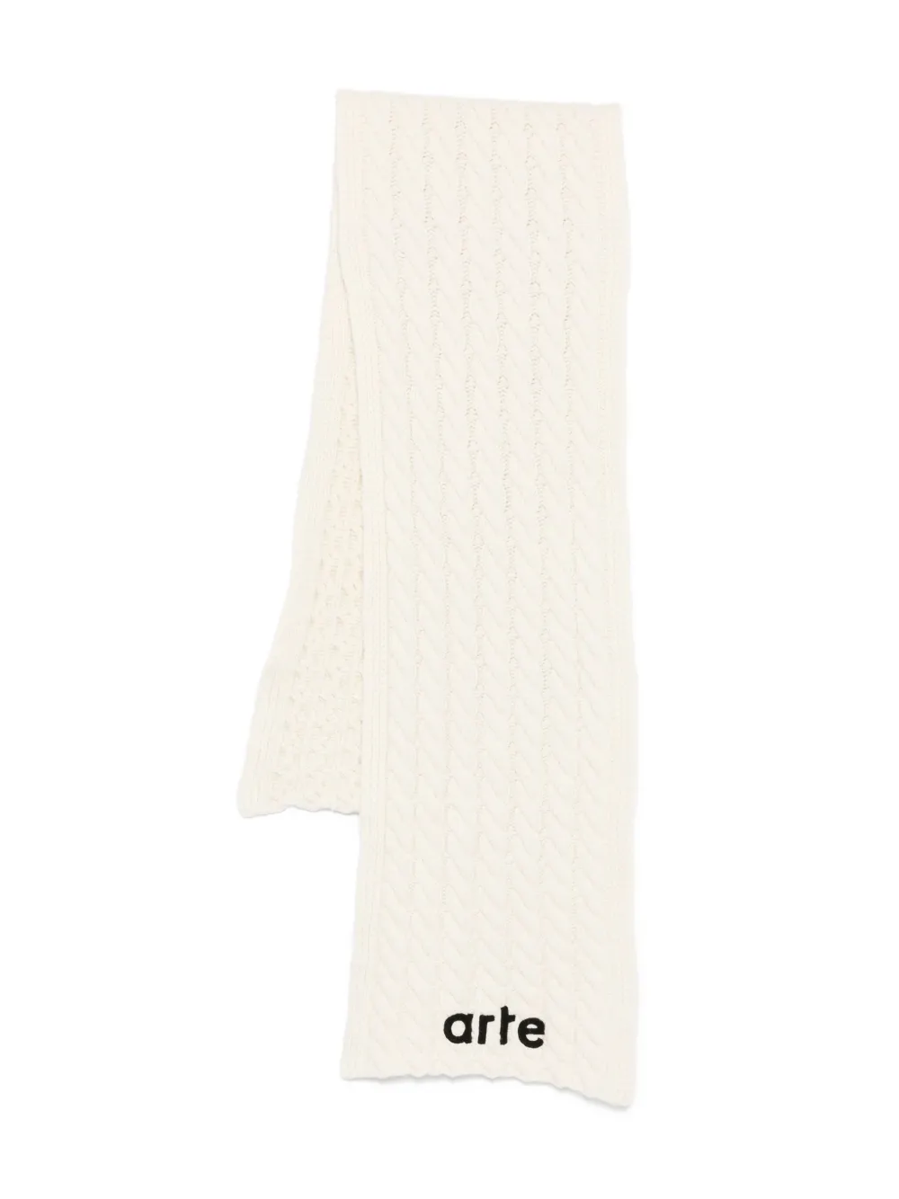 Arte Antwerp cable-knit scarf - Toni neutri