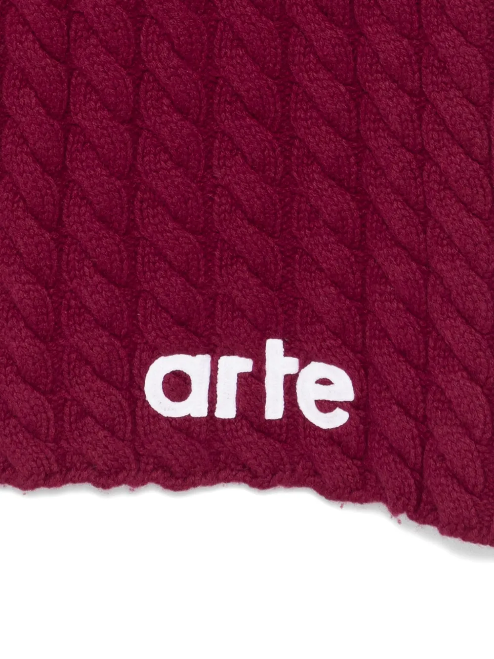  Arte Antwerp Cable-knit Scarf - Red 