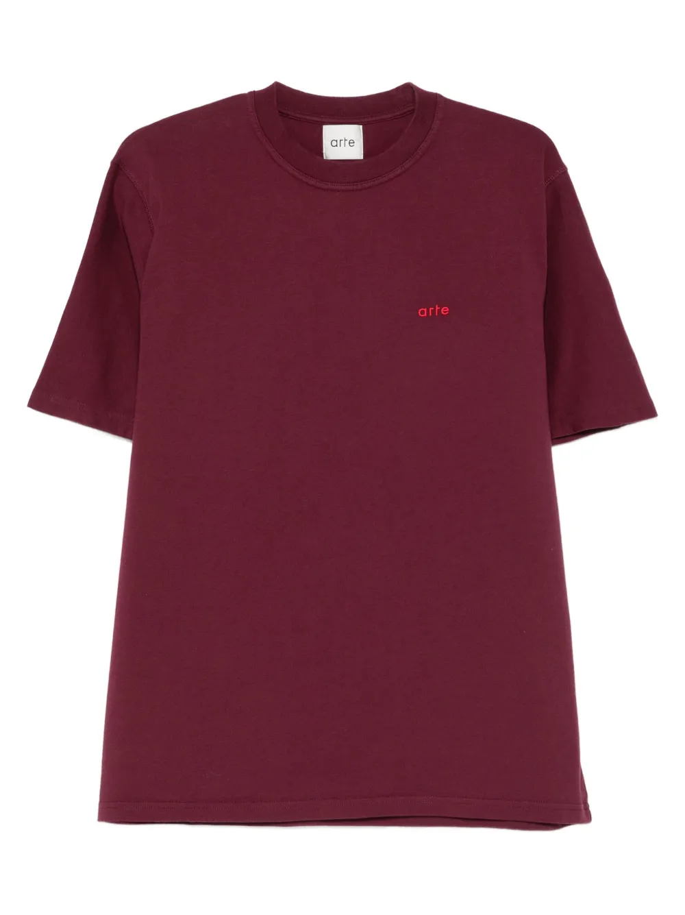 Arte Antwerp logo-embroidered T-shirt | Red | Image 1