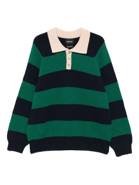 Howlin' suéter con cuello polo y motivo de rayas