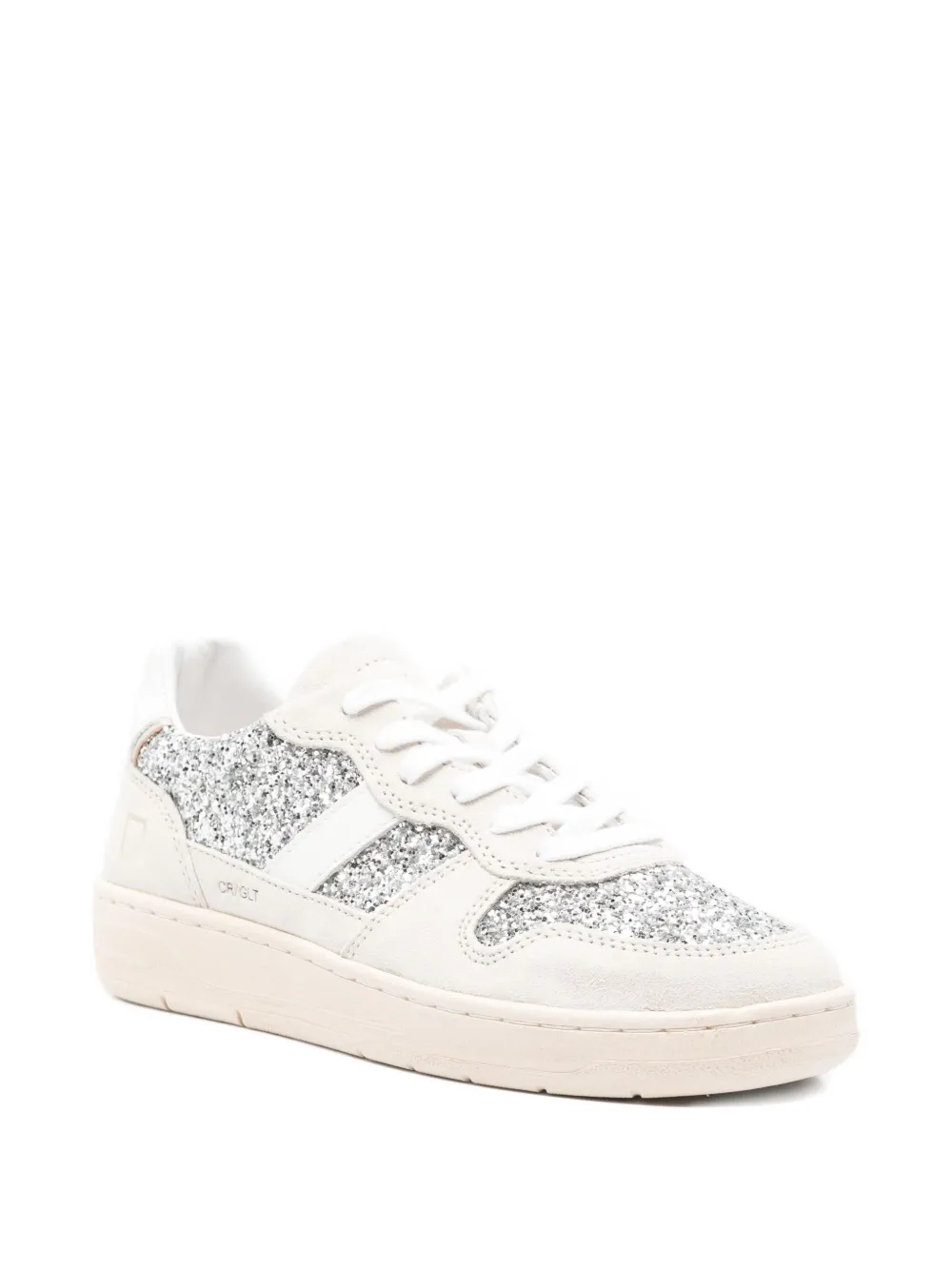 D.A.T.E. Sneakers met glitters Wit