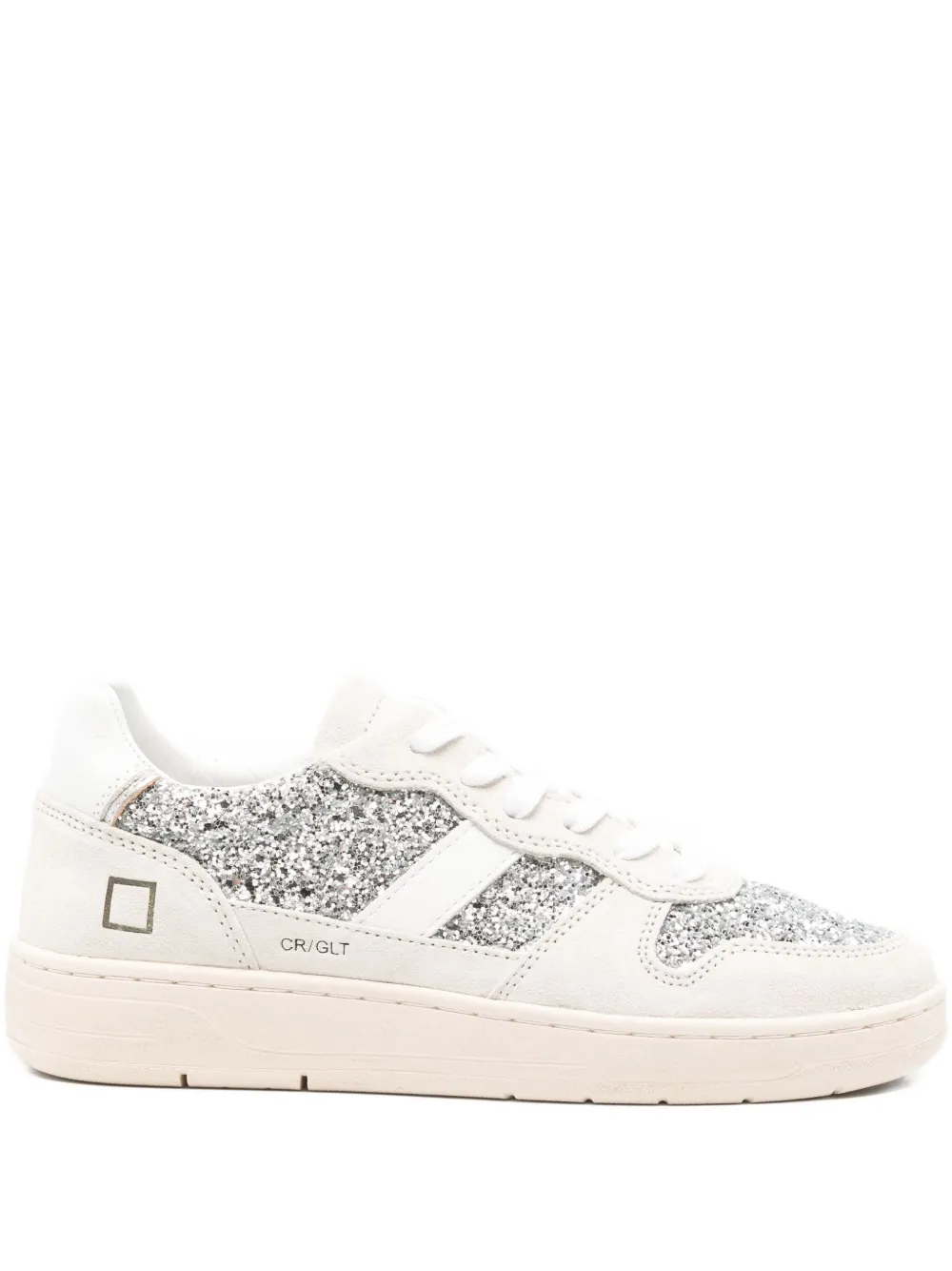 D.A.T.E. Sneakers met glitters Wit