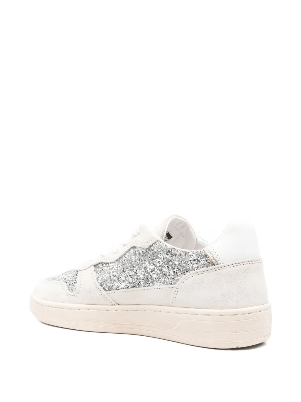 D.A.T.E. Sneakers met glitters Wit