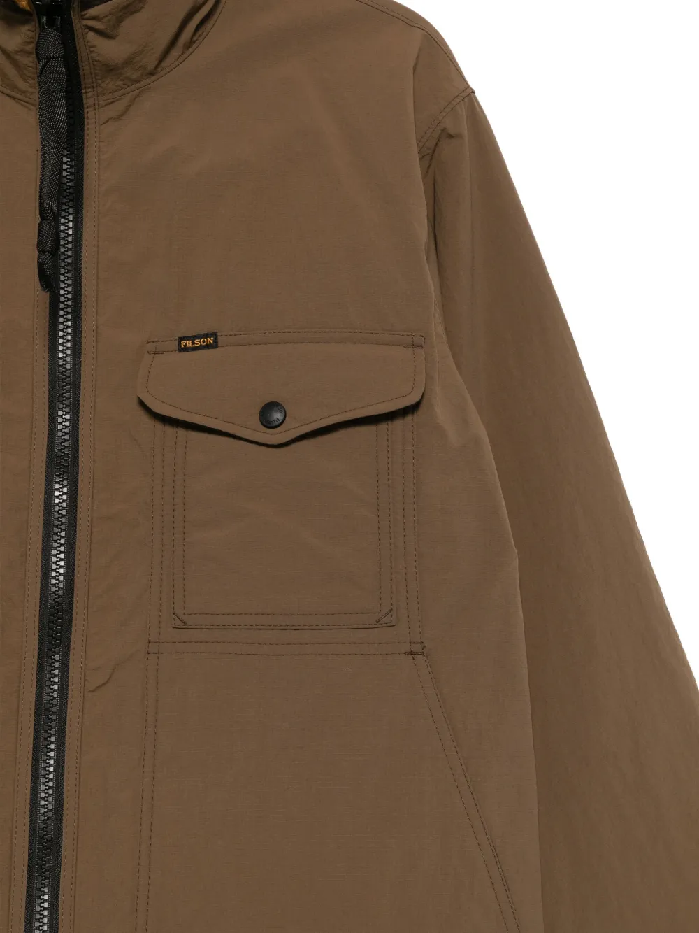 Filson Zip-up Bomber Jacket In Brown