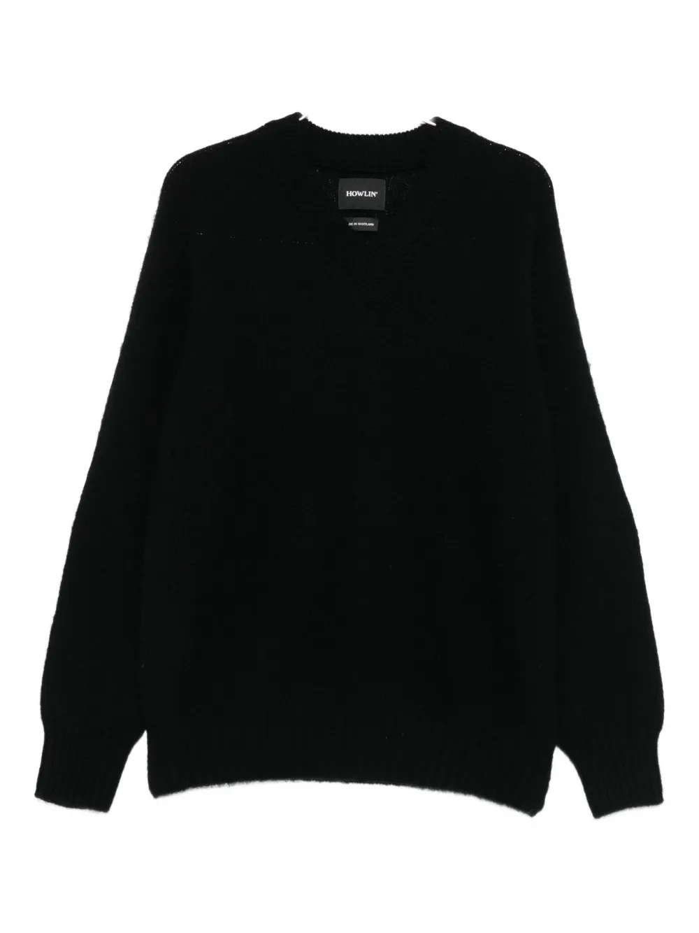 Howlin' wool v-neck sweater | Black | Image 1