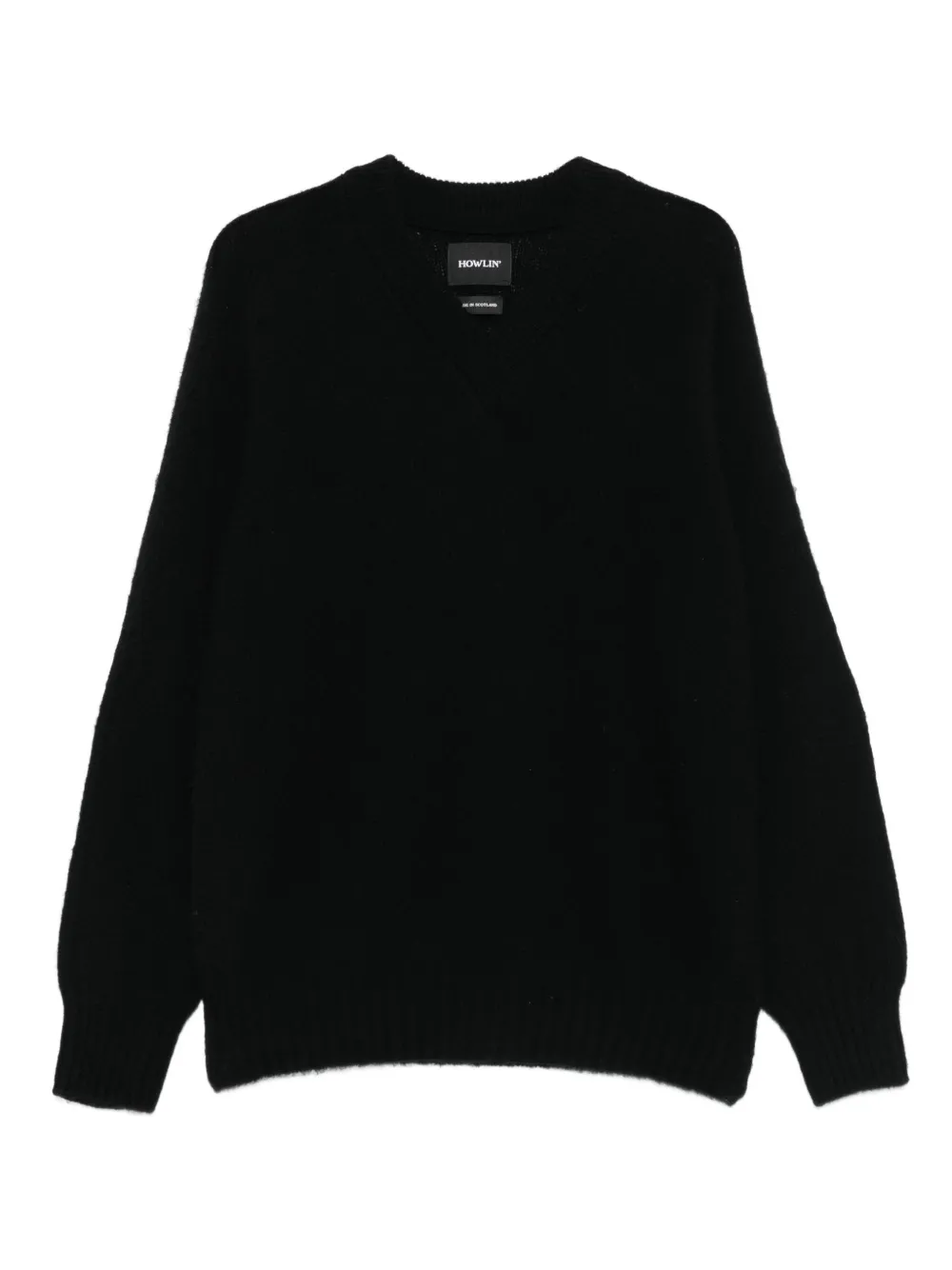 Howlin' suéter de lana con cuello en V | negro | Image 1