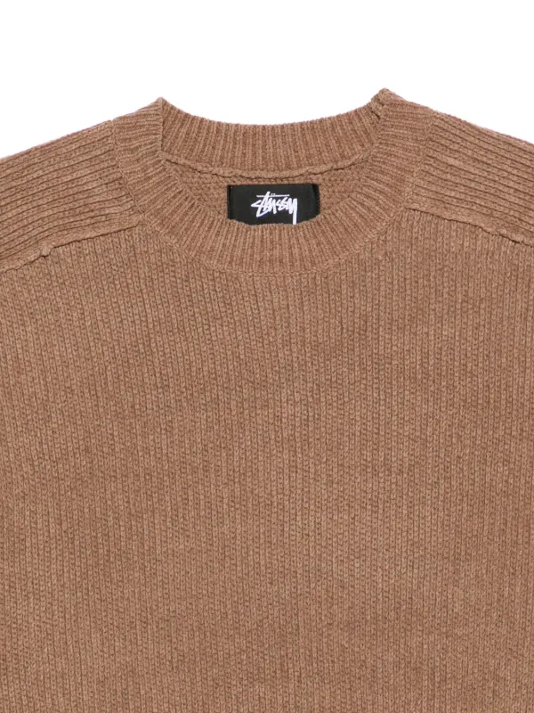 Stussy ブラウン クルーネックニット Stüssy クルーネック セーター | ブラウン | FARFETCH JP