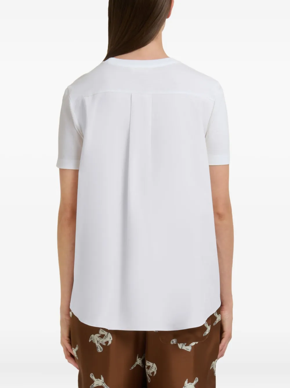 Marni T-shirt met zak en logo Wit