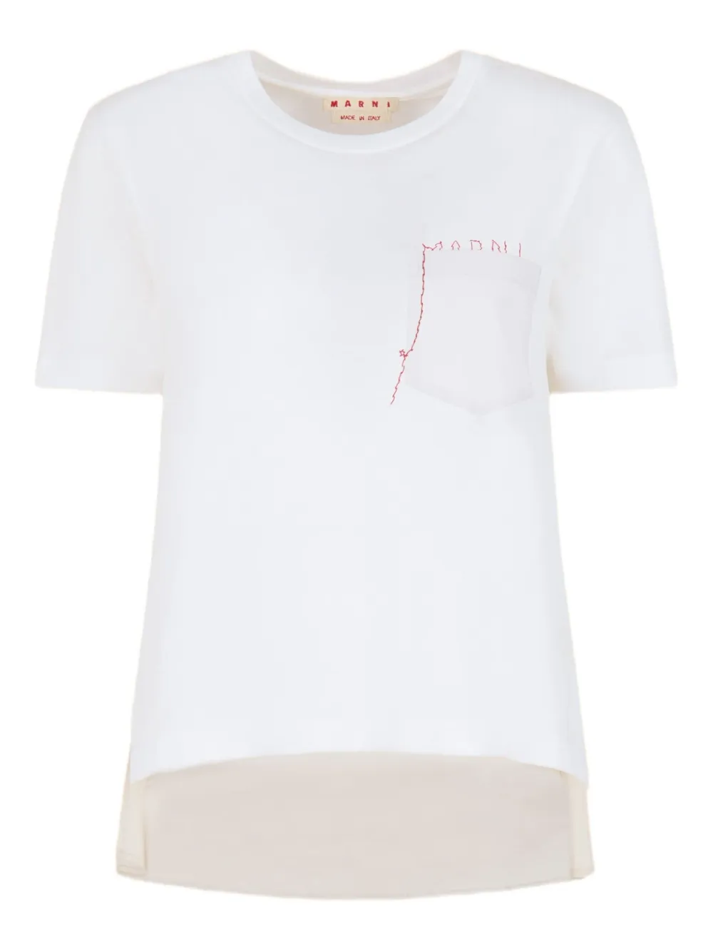 Marni playera con logo y bolsillo | blanco | Image 1